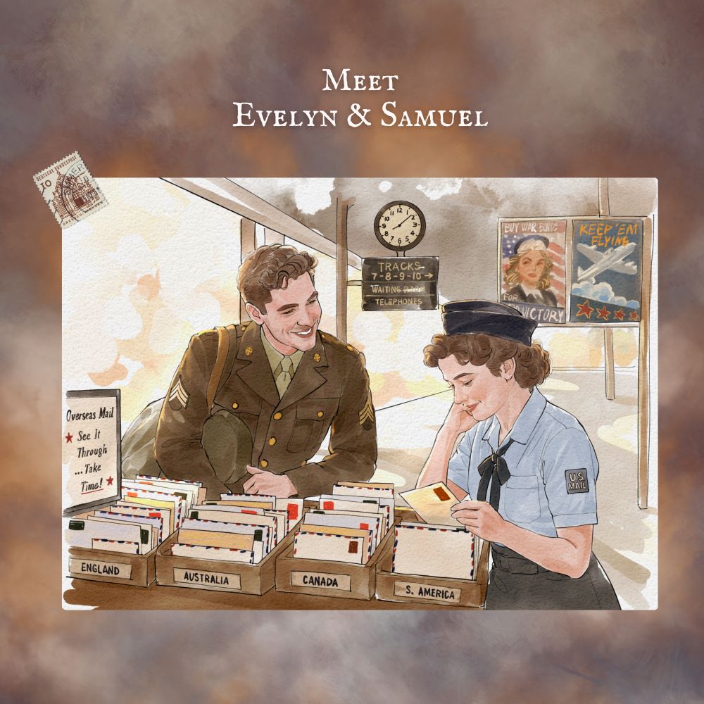 Evelyn & Samuel - WWII, 1943